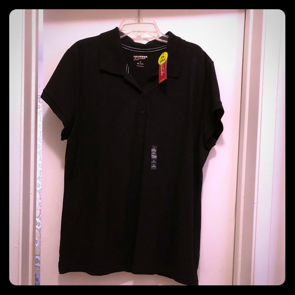 NWT Arizona Jean Co. Jrs. Plus 1X Polo Shirt